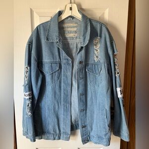Cute Jean Distressed Jacket -Where is My Mind-